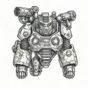fallout power armor game controller tattoo design idea