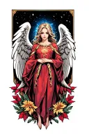guardian angel tattoo design idea