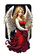 guardian angel tattoo design idea