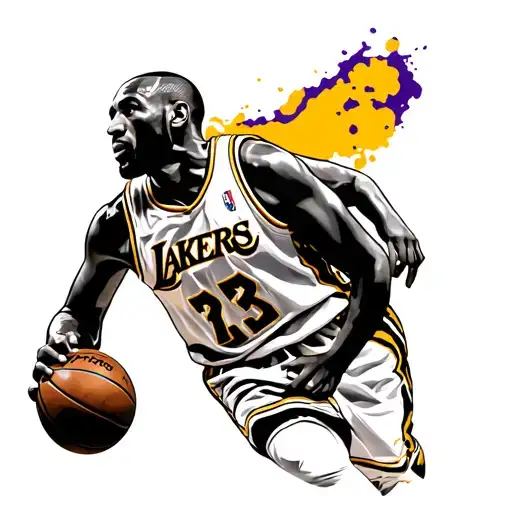 kobe bryant silhouette realistic tattoo tattoo design idea