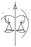 Libra and taurus tattoo design idea