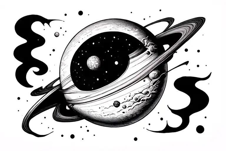 planet venus tattoo design idea