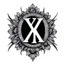 777 Roman Numerals tattoo design idea