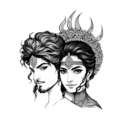 dhruvi and ishan tattoo design idea