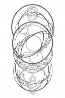 zen circle letting go tattoo design idea