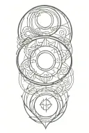 zen circle letting go tattoo design idea