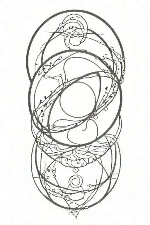 zen circle letting go tattoo design idea