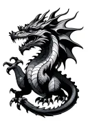 welsh dragon tattoo design idea