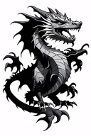 welsh dragon tattoo design idea