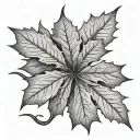 canada maple leaf tattoo design idea