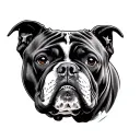 American Bully tattoo design idea