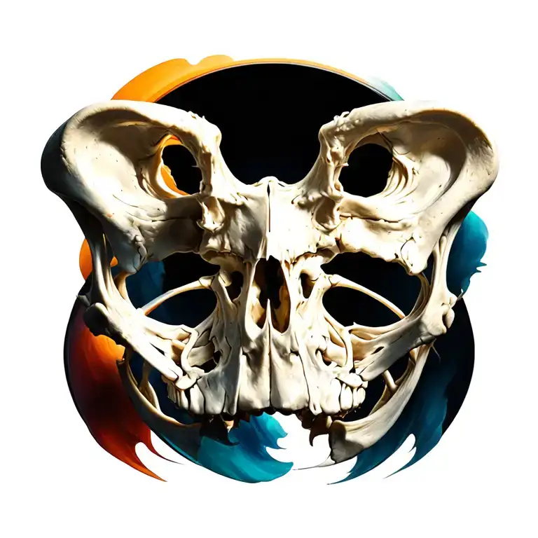 Vertebra tattoo design idea