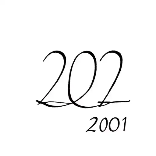 Birth Date 22 02 2001 birth year tattoo design idea