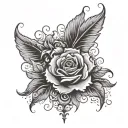 2001 birth year tattoo design idea