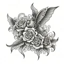 2001 birth year tattoo design idea