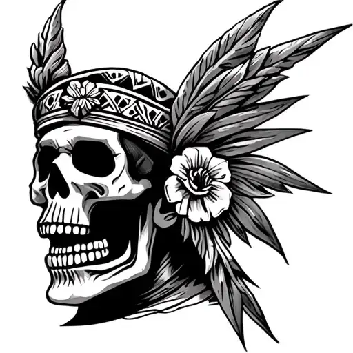 "mexican death god" mexican death god tattoo design idea