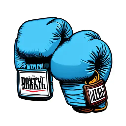 boxing gloves tattoo design idea