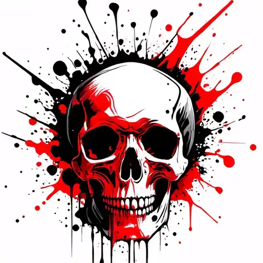 Knee Skull tattoo design idea