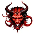 milan badge devil tattoo design idea