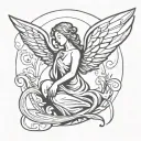arc Angel tattoo design idea