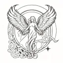 arc Angel tattoo design idea