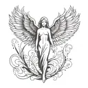 arc Angel tattoo design idea