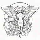 arc Angel tattoo design idea