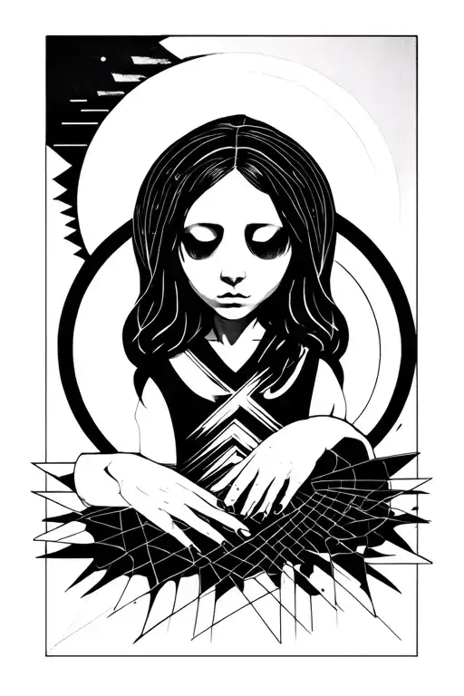 loneliness fear and hate tattoo design idea