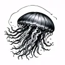 jellyfish tattoo design idea