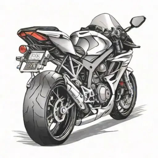 Sportbike tattoo design idea