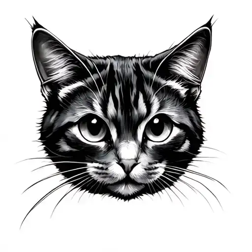 cat, gun, book tattoo design idea