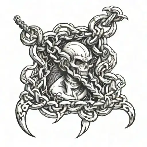 kurapika chains tattoo tattoo design idea