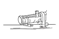 cannon tattoo design idea