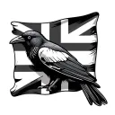 chough Cornish flag incorporated tattoo design idea