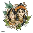 Name Poonam and shivam  tattoo design idea