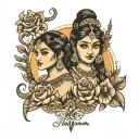 Name Poonam and shivam  tattoo design idea
