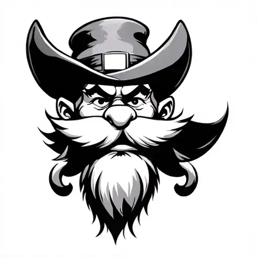 Yosemite Sam drywall tattoo design idea
