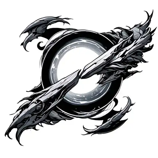 Quasar tattoo design idea