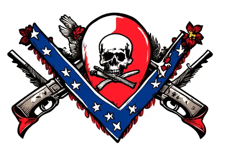 confederate ta tattoo design idea