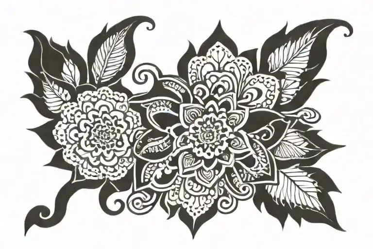 Henna tattoo design idea