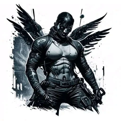 Cyberpunk 2077 tattoo design idea