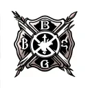 A firefighter's Maltese cross tattoo design idea