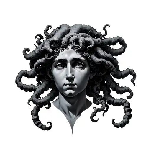 Sicilian Medusa tattoo design idea