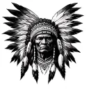 Blackfoot Indian tattoo design idea