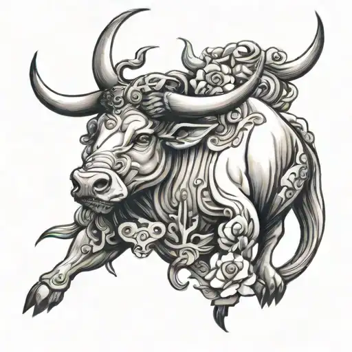 taurus, cancer, Aquarius, Gemini zodiac sign tattoo design idea