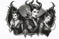 Maleficent tattoo design idea