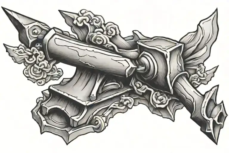 anvil tattoo design idea