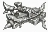 anvil tattoo design idea