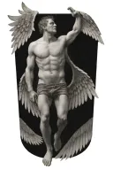icarus falling tattoo design idea