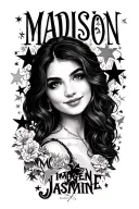 "MADISON IMOGEN JASMINE" STARS tattoo design idea